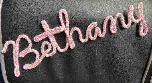 Personalised Knitted Wire Word - 7 Letters